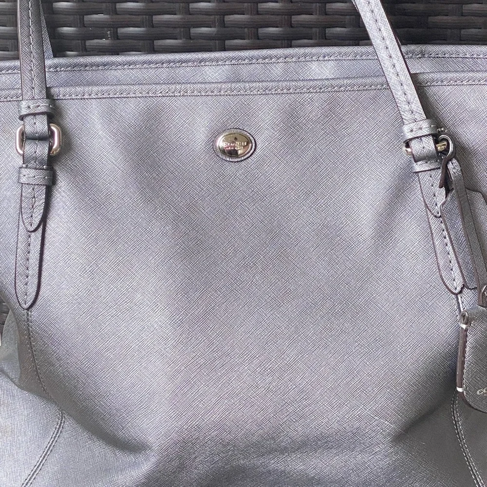 Coach Saffiano Leather Tote, Medium